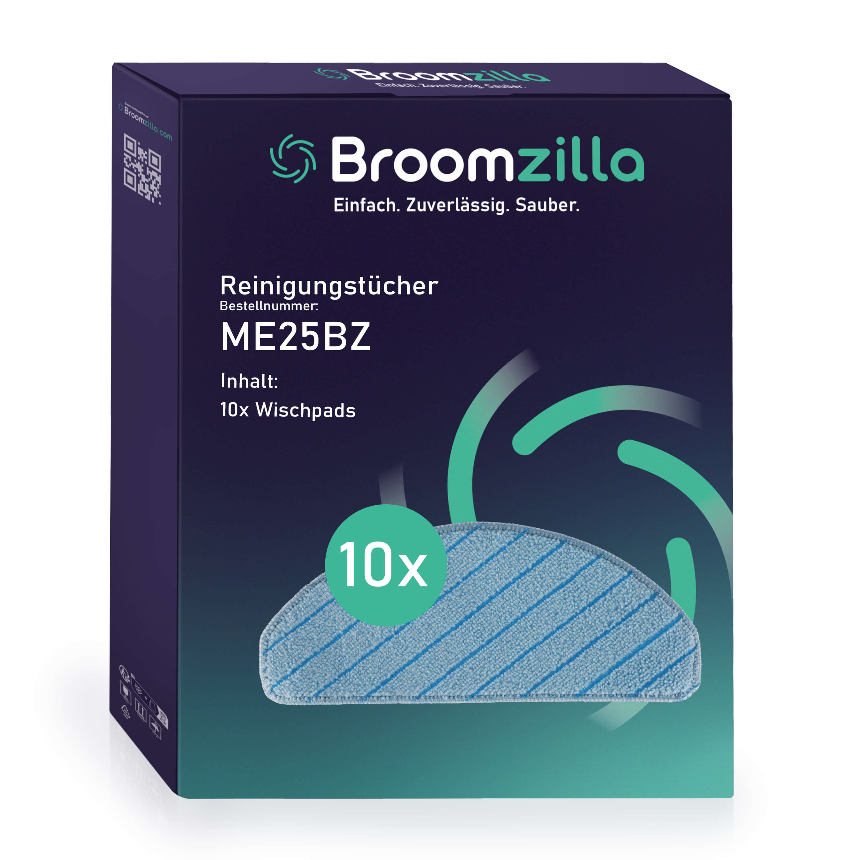 Broomzilla Reinigungstücher kompatibel zu Ecovacs Deebot Ozmo T8/N8/T9 Broomzilla Reinigungstücher kompatibel zu Ecovacs Deebot Ozmo T8/N8/T9