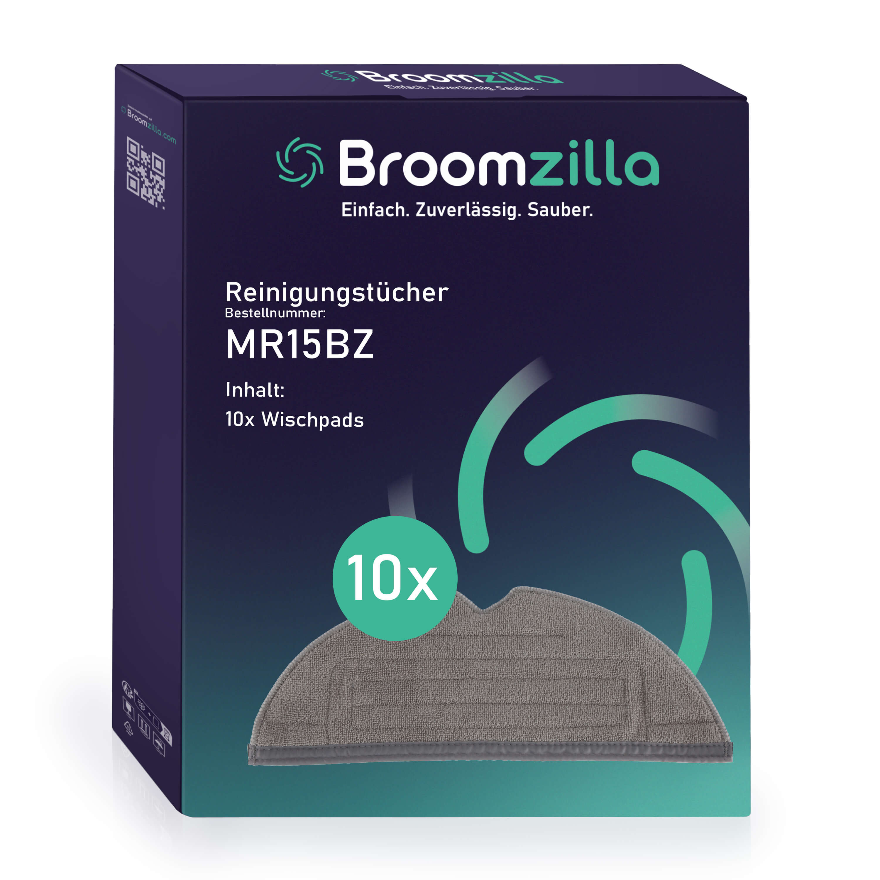 Broomzilla Reinigungstücher kompatibel zu Roborock S8/S7/Q7 Broomzilla Reinigungstücher kompatibel zu Roborock S8/S7/Q7