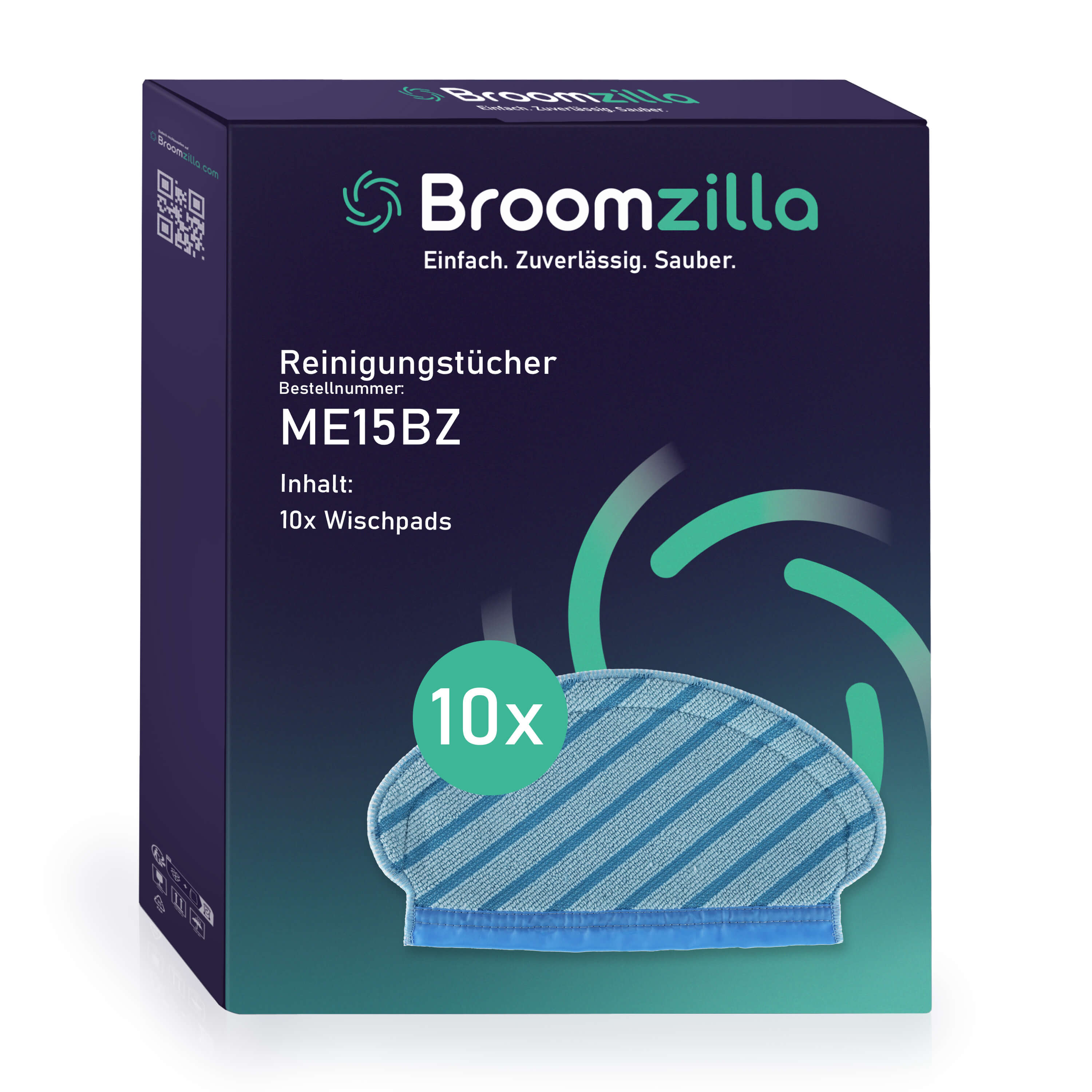 Broomzilla Reinigungstücher kompatibel zu Ecovacs Deebot Ozmo 950/920 Broomzilla Reinigungstücher kompatibel zu Ecovacs Deebot Ozmo 950/920